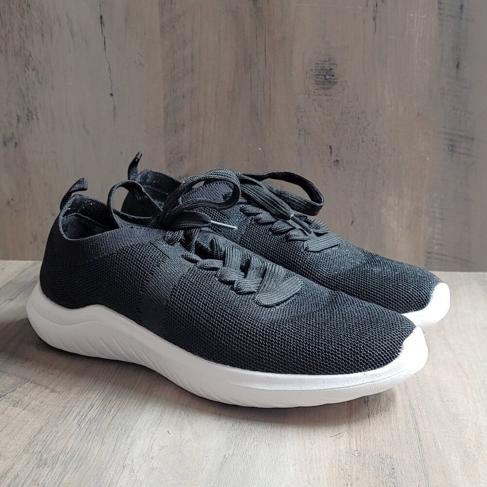 Clarks Cloudsteppers Cushion Soft Black Glitter Sneakers Shoes 8.5